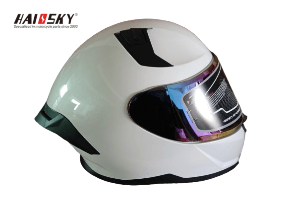 HAISSKY White Motorcycle Helmet | Casco de Moto Blanco - Image 2
