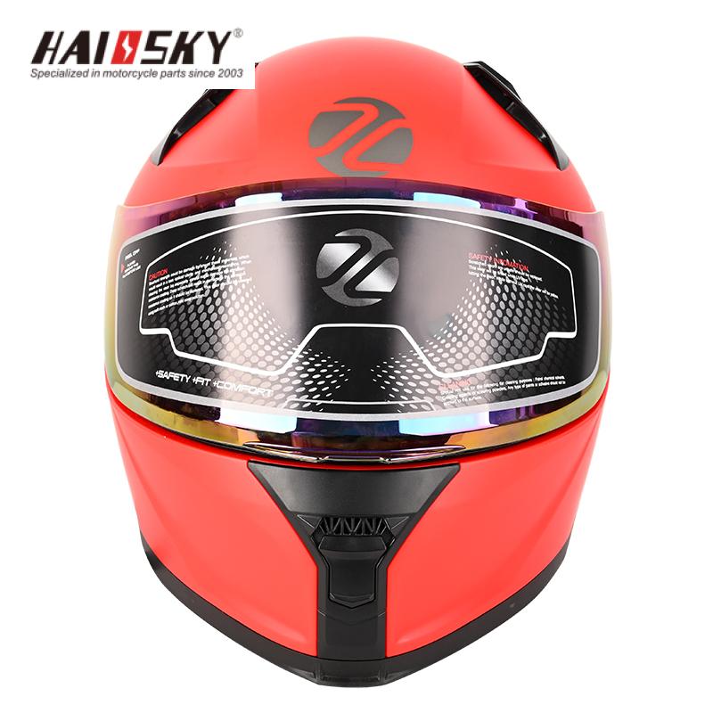 HAISSKY Orange Motorcycle Helmet | Casco de Moto Naranja - Image 4