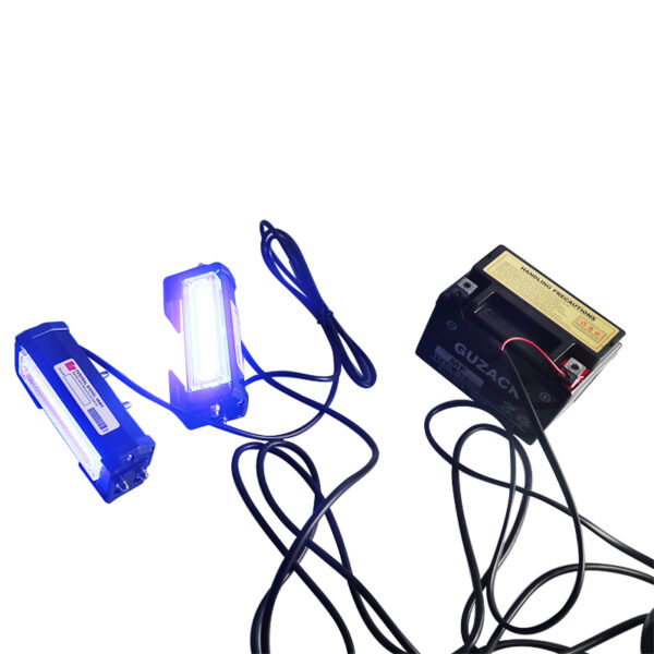 HAISSKY LED Dual Headlights – Blue | Faros LED Duales Azul para Motocicleta