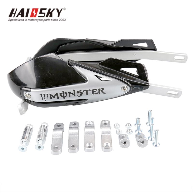 HAISSKY Motorcycle Hand Guards – Black | Protectores de Manos para Motocicleta – Negro