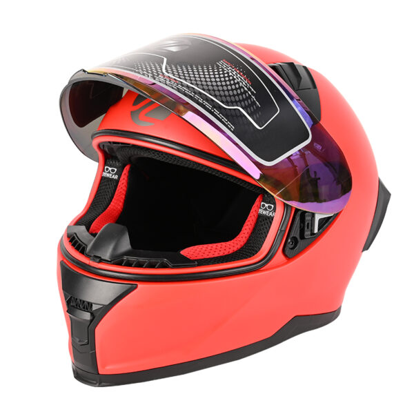 HAISSKY Orange Motorcycle Helmet | Casco de Moto Naranja