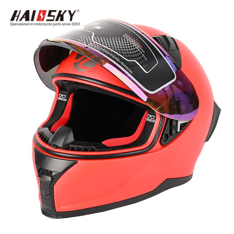 HAISSKY Orange Motorcycle Helmet | Casco de Moto Naranja