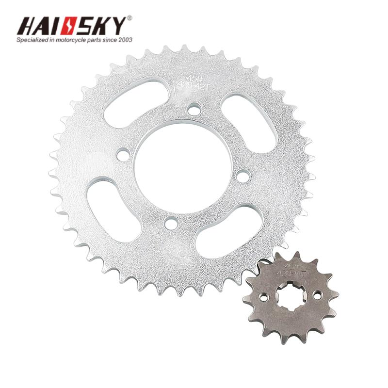 HAISSKY YBR125 Sprocket Set 42T-14T | Kit de Piñón YBR125 42T-14T