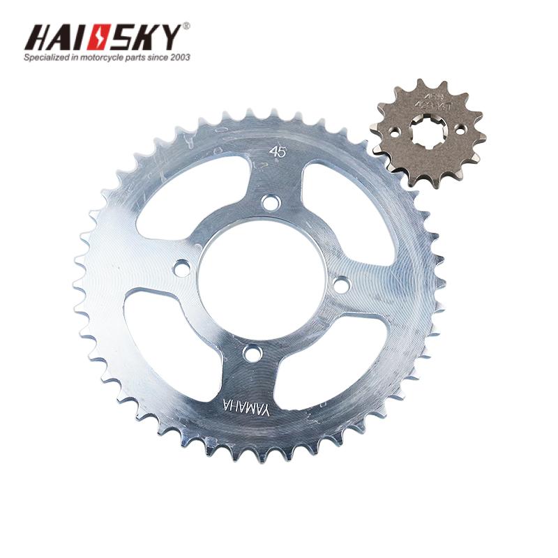 HAIOSKY YBR125 Sprocket Set 45T-14T | Juego de Piñón y Catalina para YBR125 (45T-14T)