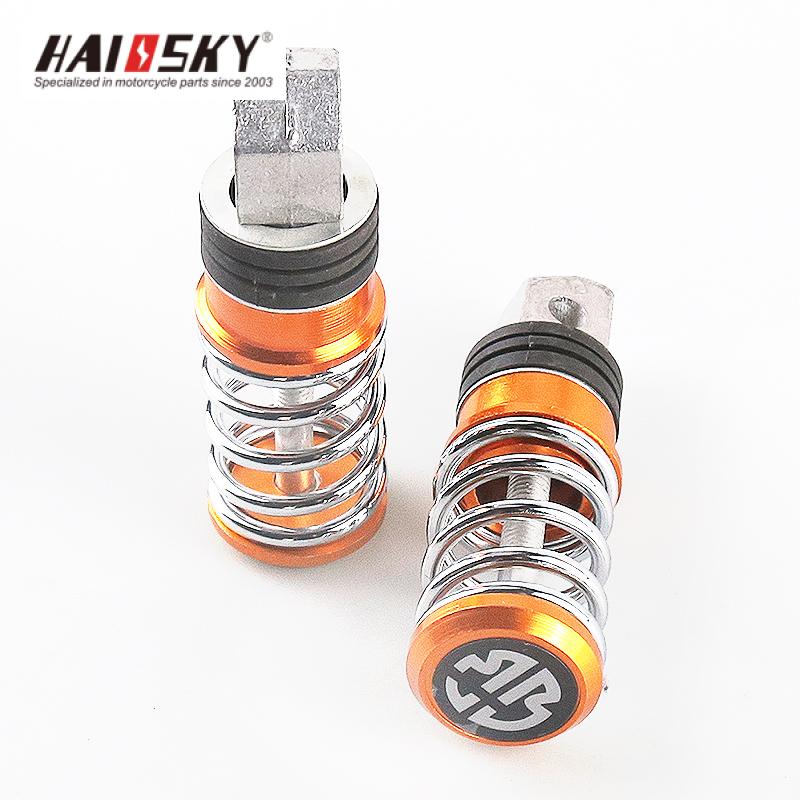 HAIOSKY Spiral Rear Foot Pegs Gold | Posapiés Traseros en Espiral Dorado - Image 2