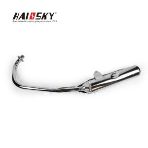 HAISSKY YBR125 Chrome Exhaust Pipe | Tubo de Escape Cromado para YBR125