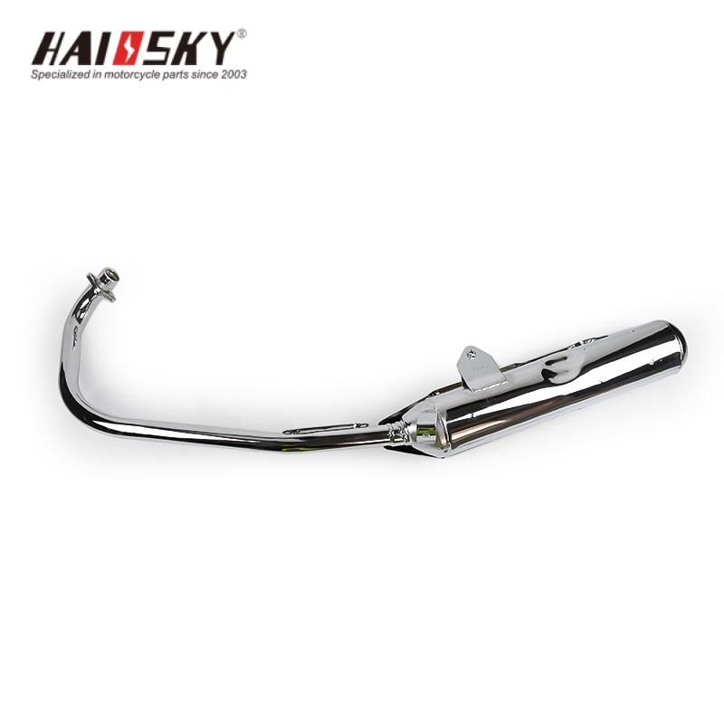 HAISSKY YBR125 Chrome Exhaust Pipe | Tubo de Escape Cromado para YBR125
