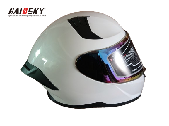 HAISSKY White Motorcycle Helmet | Casco de Moto Blanco
