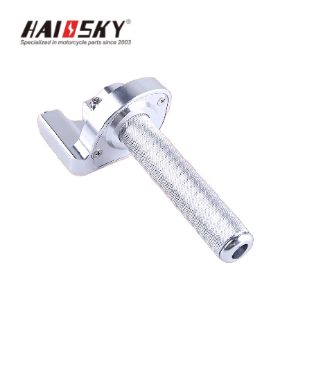 HAISSKY Silver Motorcycle Handlebar Grip | Empuñadura de Manillar Plateada para Moto