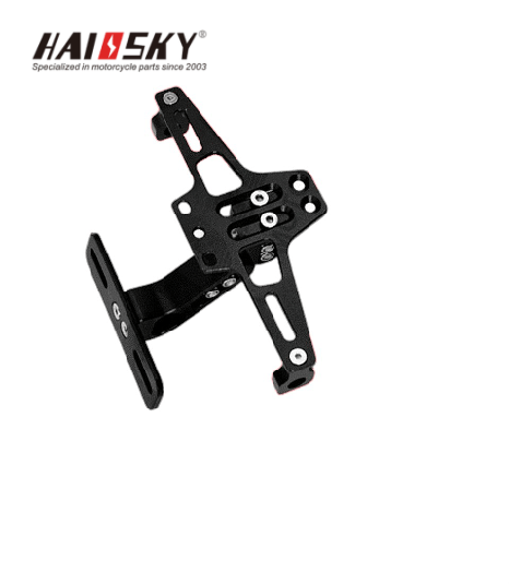 HAISSKY Universal Motorcycle License Plate Bracket | Soporte para Placa Universal para Moto