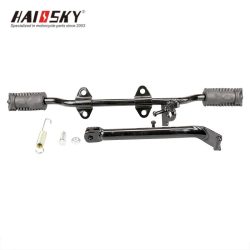 HAISSKY CG125 Frame Bar with Side Stand – Heavy-Duty Steel Construction-Barra de Chasis para CG125 – Reforzada y Resistente a la Corrosión