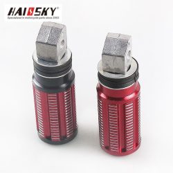 HAISSKY Rear Foot Pegs Red – Durable & Stylish-Reposapiés de Moto – Antideslizante y Fácil Instalación HAISSKY Rear Foot Pegs Red – Durable & Stylish-Reposapiés de Moto – Antideslizante y Fácil Instalación