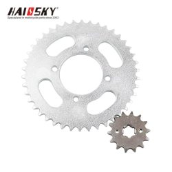 HAISSKY YBR125 Sprocket Set 42T-14T – High-Performance & Durable-Piñón Delantero y Trasero para Yamaha YBR125 – Corte CNC Preciso