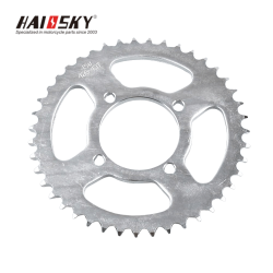 Heavy-Duty Rear Sprocket 43T for YBR125 – Precision Fit & Long-Lasting- HAISSKY Catalína Trasera 43T para YBR125 – Alta Resisten