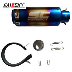 HAISSKY Laser Straight Exhaust Pipe | Tubo de Escape Recto Láser para Moto