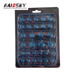 HAISSKY Titanium Blue Nuts full set presentation