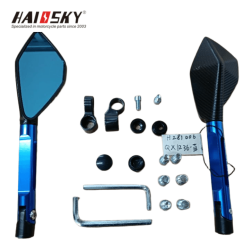 Haiosky blue handlebar rearview mirror