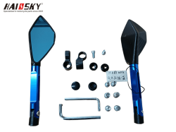 Haiosky blue handlebar rearview mirror Haiosky blue handlebar rearview mirror